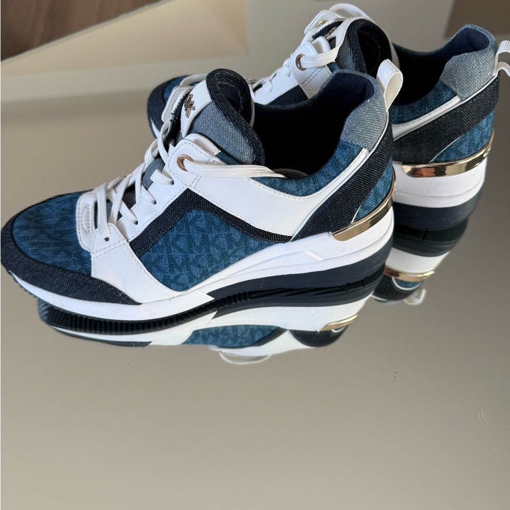Michael Kors Allie Extreme Trainer denim Sneakers